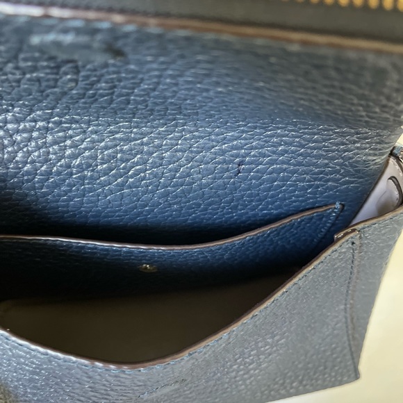 Kate Spade Crossbody Bag Blue Leather - Picture 4 of 6